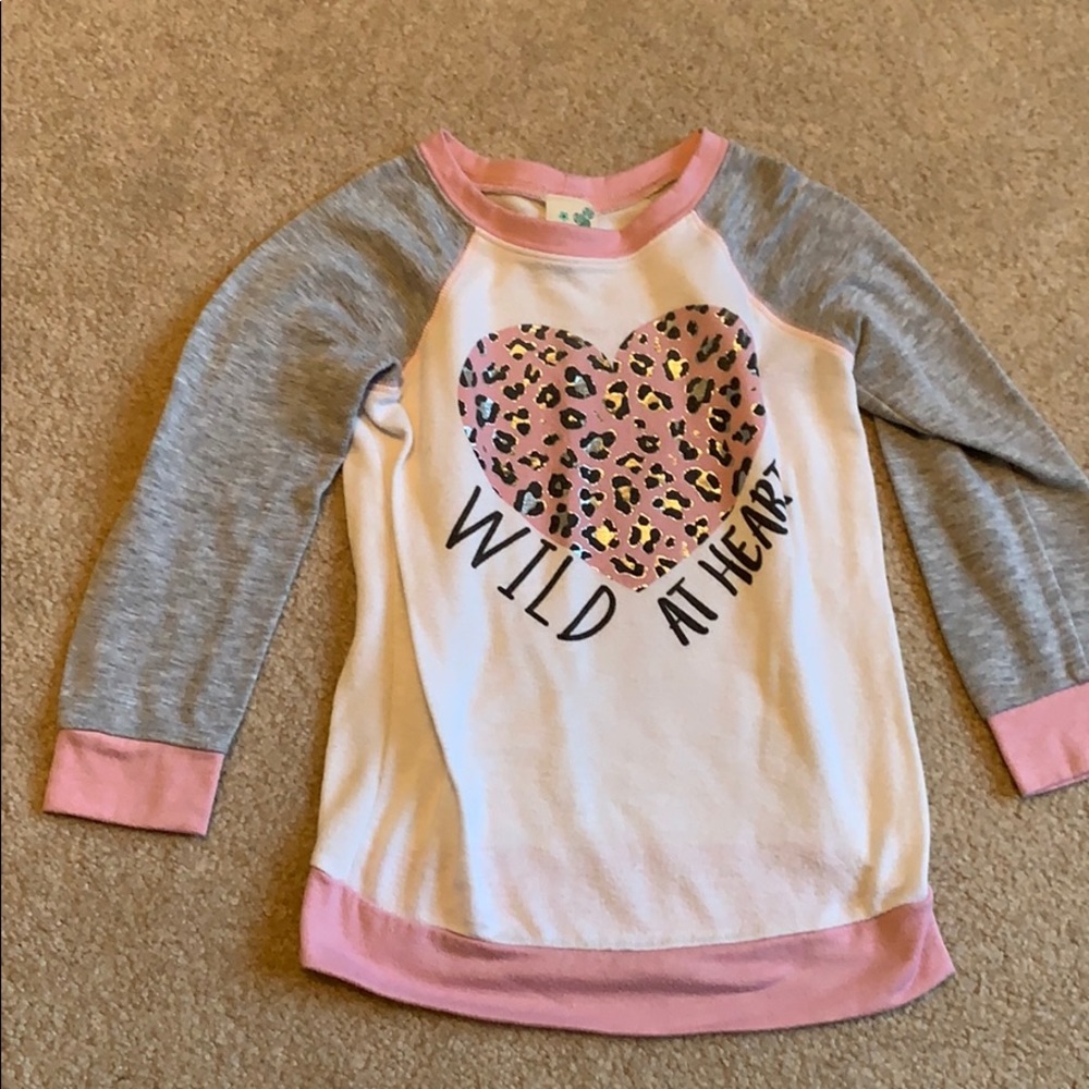 Girls “Wild at Heart” Sweater